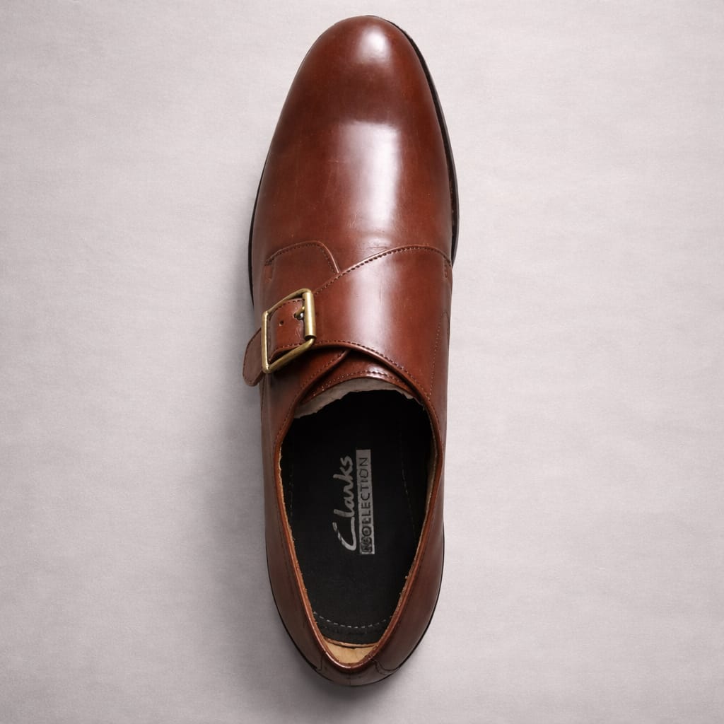 Brown Single Monk Leather shoe