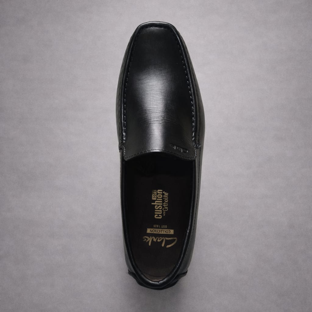 Classic Black Leather Loafers