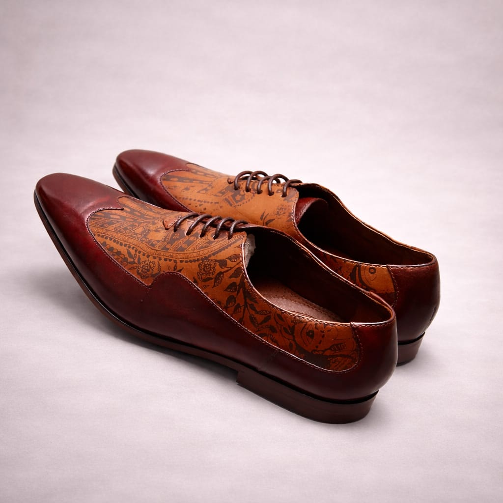 Patterned Leather Oxford