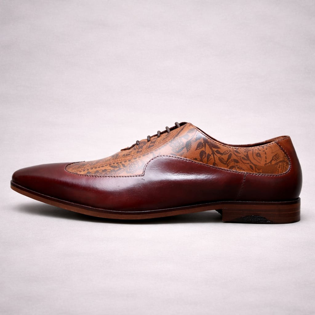 Patterned Leather Oxford