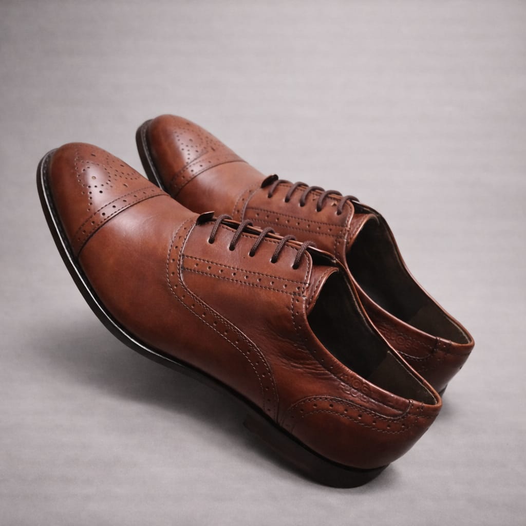 Brown Cap Toe Oxford